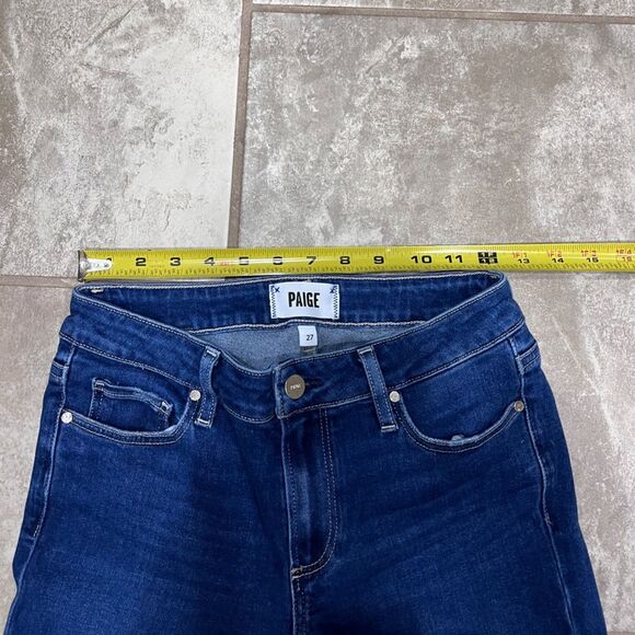 Paige Anthropologie Verdugo Ankle Skinny Raw Hem Jeans Size 27 - Picture 9 of 14